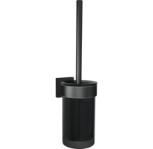 Schwarze WC-Garnitur zur Wandmontage