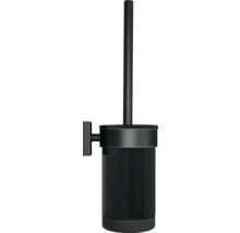 Schwarze Toilettenbürste zur Wandmontage