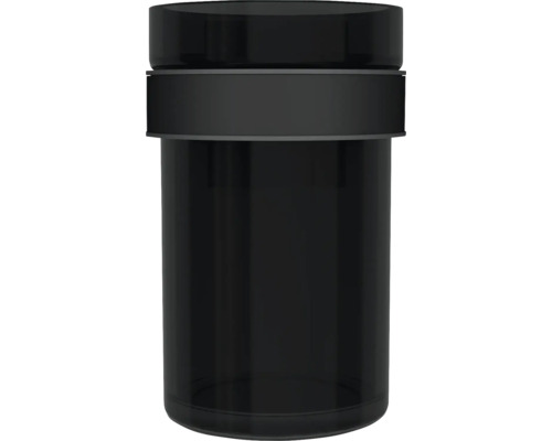 Dunkel gefärbter, leerer Behälter