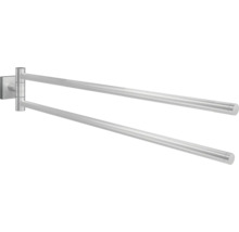 Schwenkbarer Handtuchhalter aus Metall mit zwei Armen