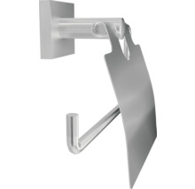 Porte-papier toilette en métal avec couvercle