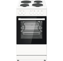 Cuisinière électrique avec quatre plaques de cuisson et four