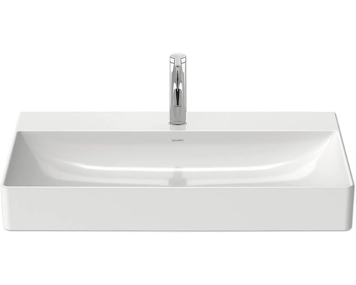 Vasque à poser rectangulaire en céramique sanitaire avec robinet