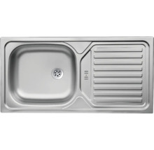 Évier en acier inoxydable avec égouttoir