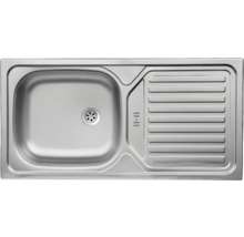 Évier en acier inoxydable avec égouttoir