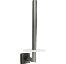 Support de papier toilette en métal avec tablette