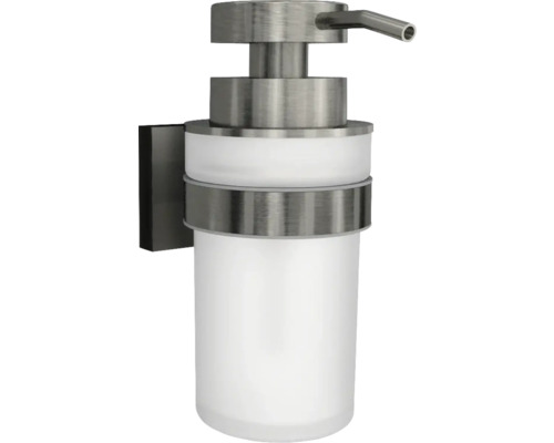 Distributeur de savon REIKA SAGA gun metal brossé Distributeur de savon pour montage mural