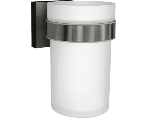 REIKA Zahnputzbecher SAGA gun metal gebürstet Wandleuchte für Badezimmer