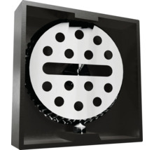 Horloge murale décorative avec disque rond et motif perforé