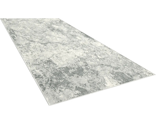 Grau-weißer Teppich mit abstraktem Muster