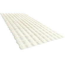 Weicher, langfloriger Teppich mit Rippenmuster