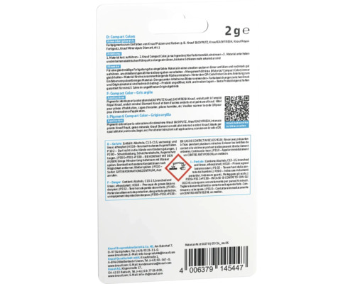 Informations sur les pigments de couleur Knauf Compact Colors et instructions d''application