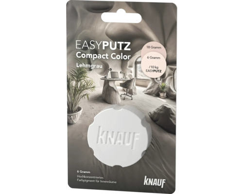 Knauf Easyputz Compact Color Lehmgrau Pigment coloré pour intérieur
