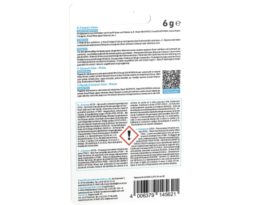 Informations sur les pigments de couleur Knauf Compact Colors