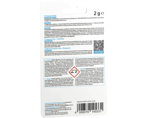 Knauf Compact Colors Farbpigmente zum Einfärben von Putzen und Farben