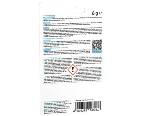 Knauf Compact Colors Farbpigment zur Einfärbung von Putzen und Farben, 6 Gramm Packung