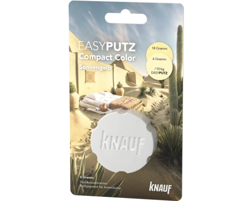 Knauf Easyputz Compact Color Jaune Soleil pigment coloré pour espaces intérieurs