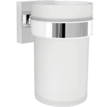 Wand-Zahnputzbecherhalter mit Glasbecher