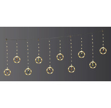 Guirlande lumineuse décorative avec motifs de Noël et éléments ronds