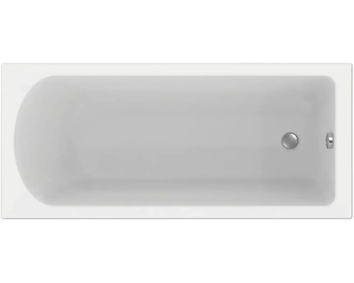 Baignoire rectangulaire avec écoulement et trop-plein