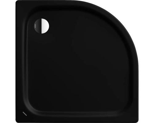 Receveur de douche KALDEWEI ZIRKON 605-1 100 x 80 x 3.5 cm noir mat 457000010676 Receveur de douche quart de cercle noir en acier émaillé