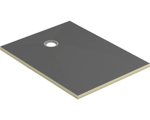 Receveur de douche swissporBOARD Doccia Punto décentralisé 120 x 90 x 4 cm Receveur de douche avec écoulement