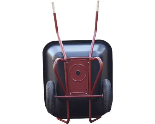 Brouette avec deux roues et cadre en acier