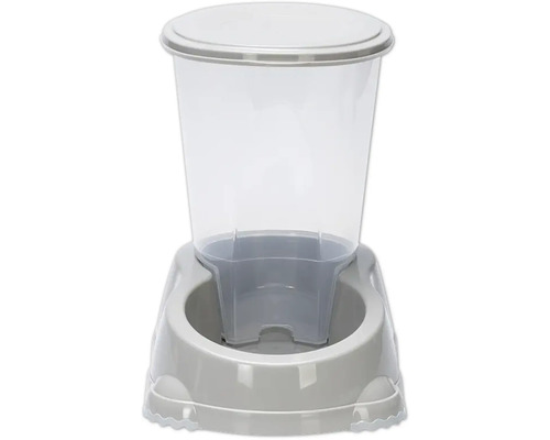 Futterautomat für Haustiere mit Behälter und Futternapf