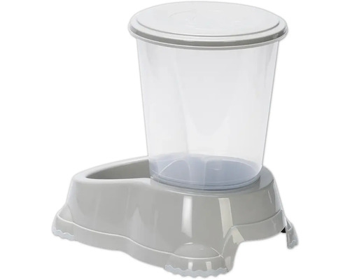 Futterautomat für Haustiere mit Behälter und Napf