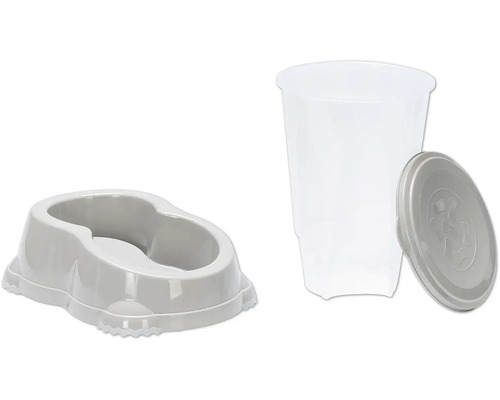 Katzentoilette mit Streubehälter und Schaufel