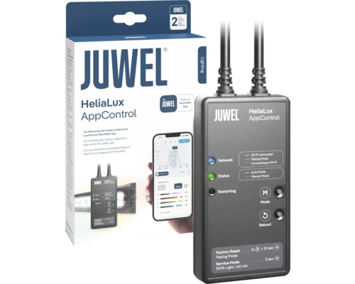 Beleuchtungssteuerung Juwel Helialux AppControl für HeliaLux LED Einsatzleuchten für Tagesabläufe, volle WRGB Kontrolle, Wolkeneffekte, weltweite Steuerung, Voice Assistent kompatibel mit vorprogrammierten Biotop Profilien Juwel HeliaLux AppControl für Aquarienbeleuchtung