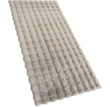 Grauer Badteppich mit Noppenstruktur