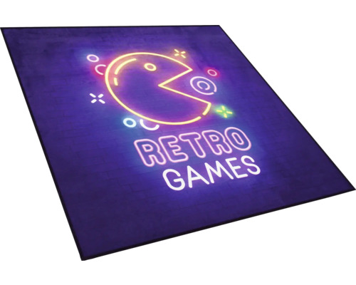Fussmatte mit Retro-Spiele-Motiv