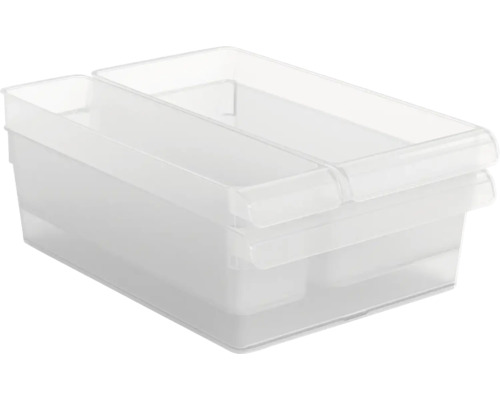 Rotho LOFT Set Kühlschrankorganizer 3-teilig transparent