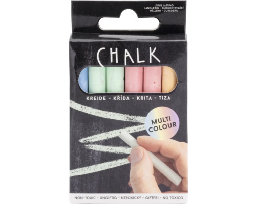 Packung mit mehrfarbiger Kreide