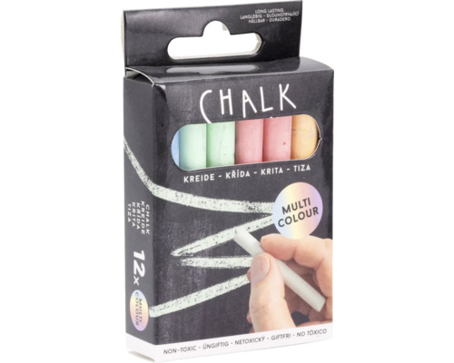 Packung Strassenmalkreide mit zwölf Stück