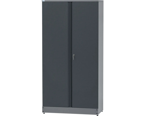 Küpper Hochschrank 910 x 1800 x 450 mm 4 Einlegeböden 2 Türen grau