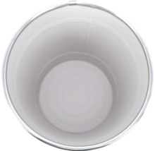 Eimer aus Metall, Draufsicht