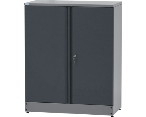 Küpper Armoire à matériel 910 x 1100 x 450 mm 3 étagères 2 portes gris