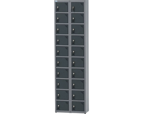 Küpper Vestiaire 500 x 1805 x 250 mm 20 portes gris