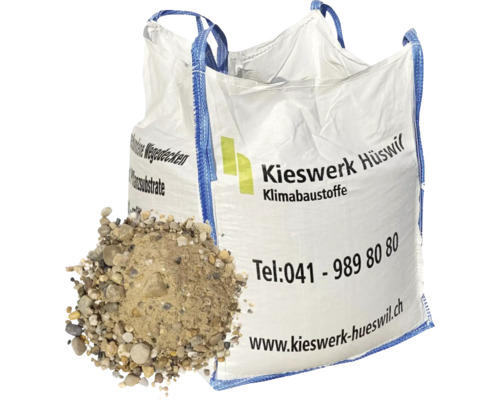 Big Bag Umhüllungskies 0-32 mm 850 kg = 0,5 cbm Big Bag mit Kies und Sand