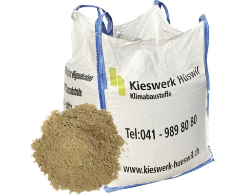 Sable abrasif Big Bag 0-0,05 mm lavé 670 kg = 0,5 m3 Big bag avec gravier et matériaux de construction climatiques