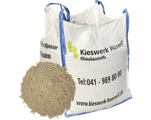 Sable quartzeux Big Bag 0-2 mm 800 kg = 0,5 m3 Big Bag avec substrat de plantation et gravier