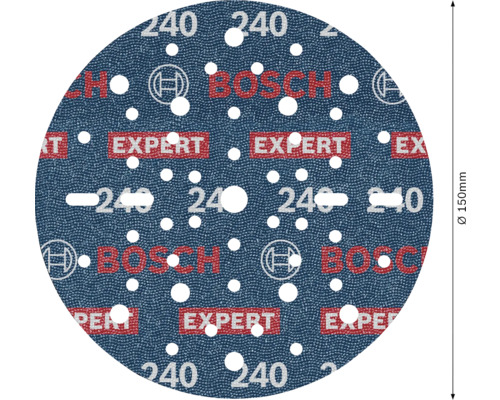 Schleifpapier, Durchmesser 150 Millimeter, Körnung 240