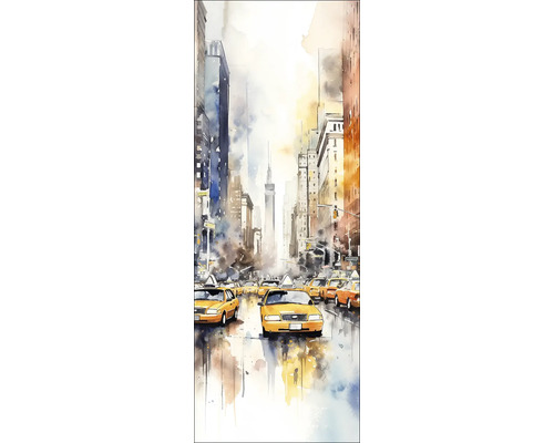 Leinwandbild Colored Street Canyon 27x77 cm