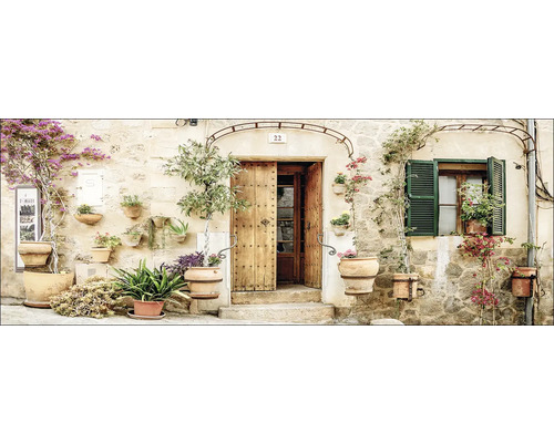 Leinwandbild Mediterranean House III 77x27 cm