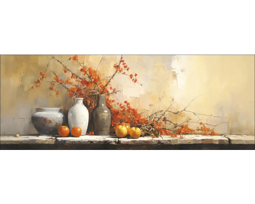 Leinwandbild Still Life On The Wall II 77x27 cm