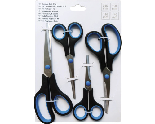Set de ciseaux, 4 pièces