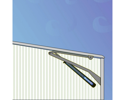 Ferrure mécanique pour porte basculante, servant à faciliter l’ouverture et la fermeture de portes basculantes