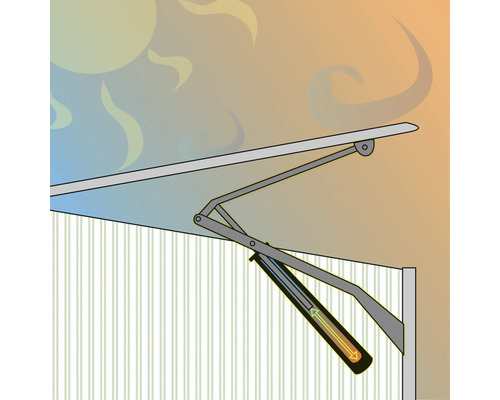 Mécanisme d''un store de protection solaire extensible